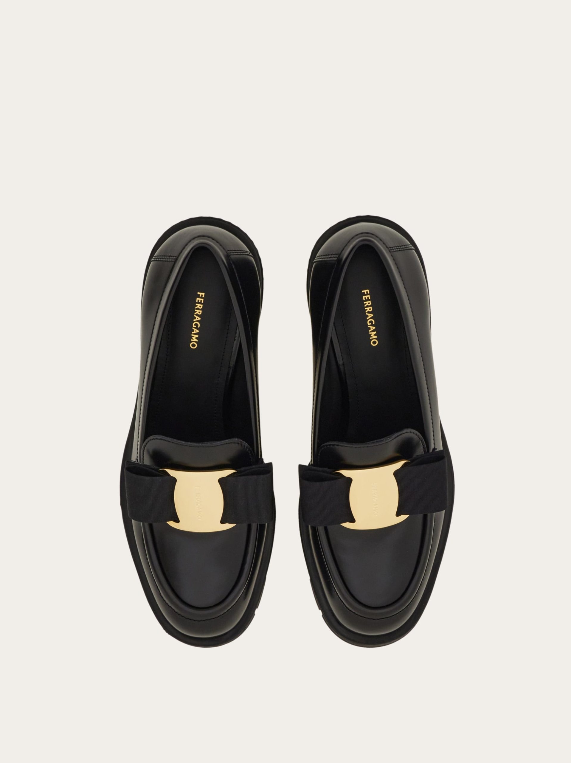 Ferragamo Chunky heel Vara Bow loafer - Image 7